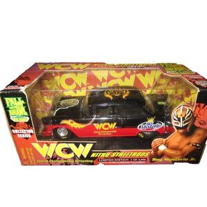 WCW Nitro Street Rods Ray Mysterio  Road Wild 1/24 Die Cast Car HTF